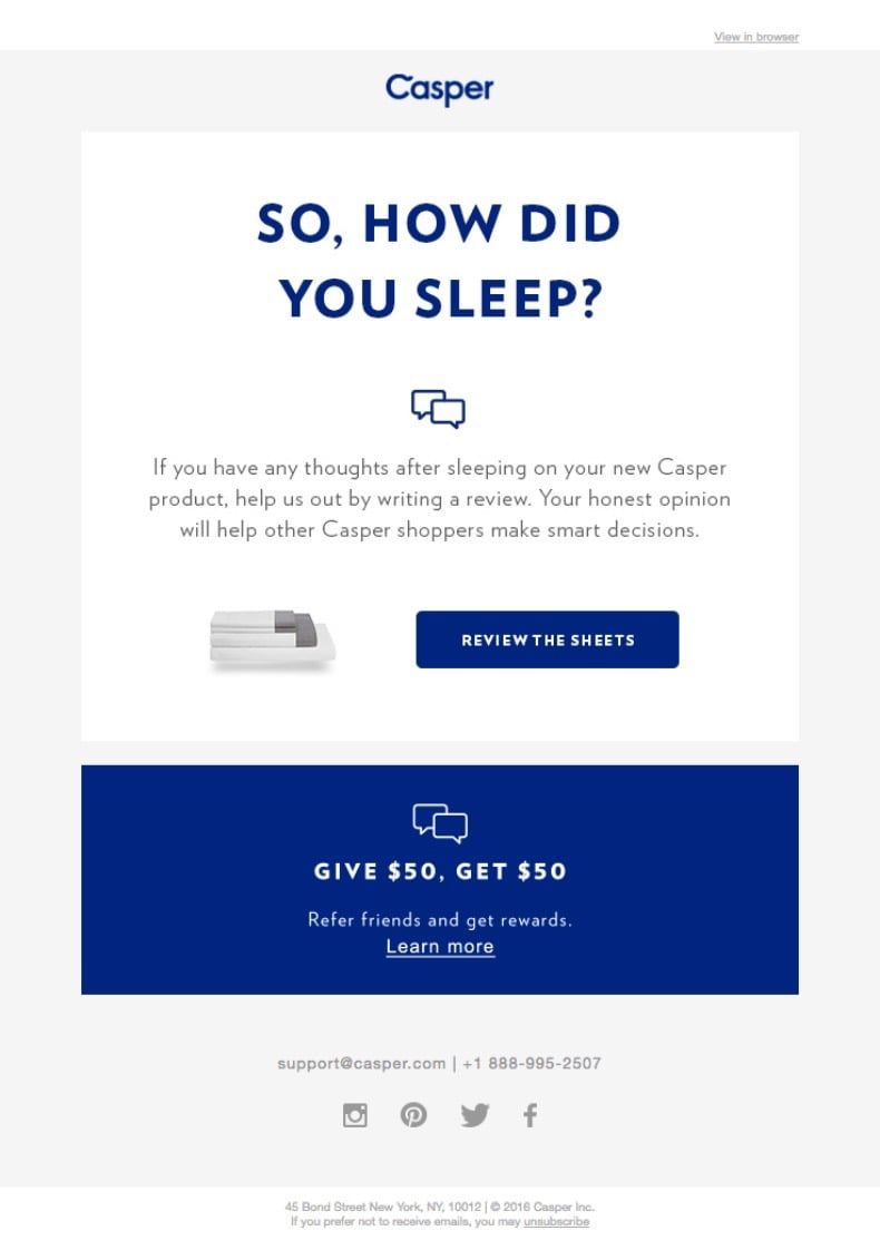 Example of a Referral in customer support follow-up