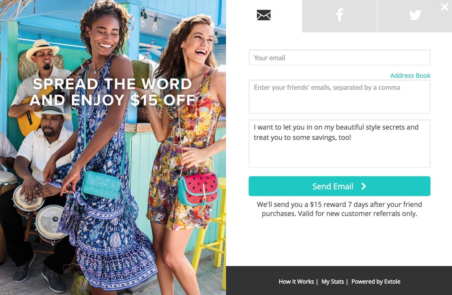 Ecommerce Referral Program Example