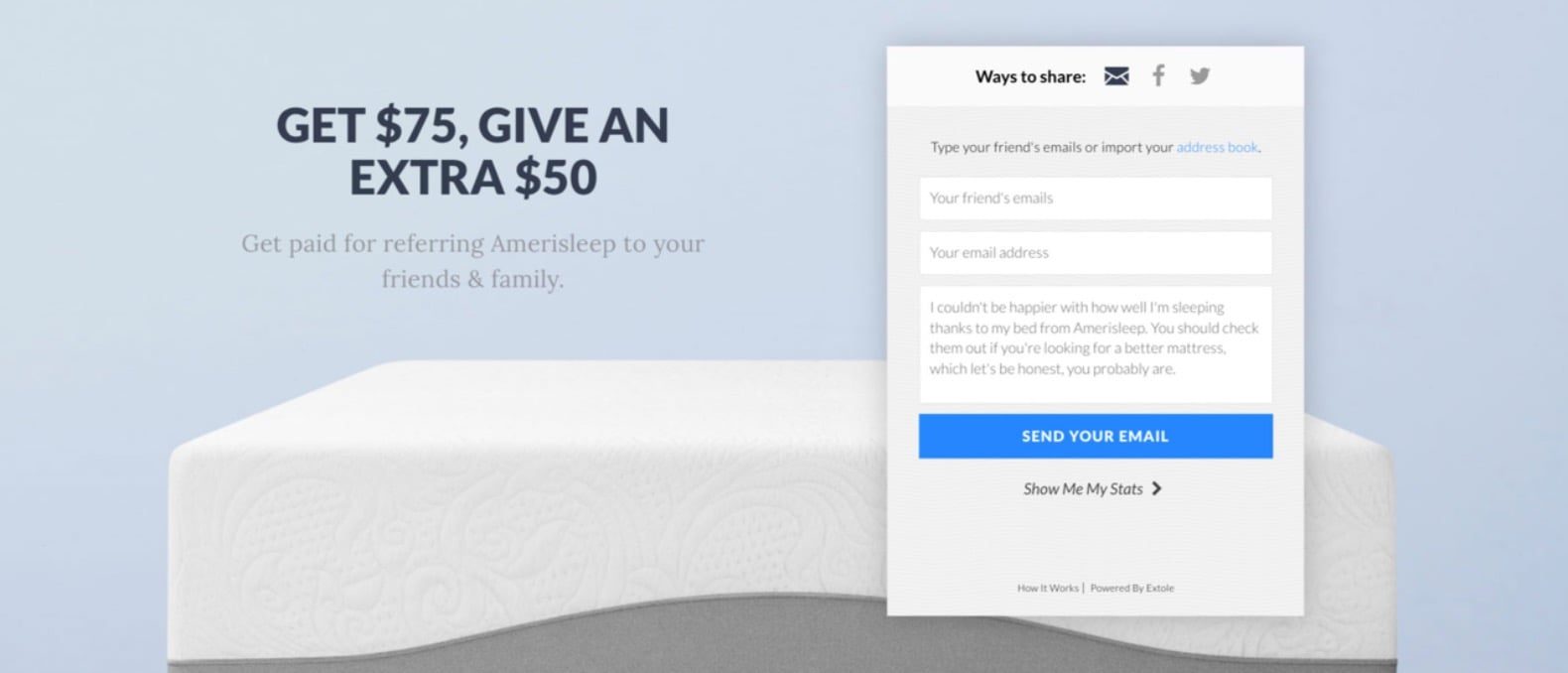 Ecommerce Referral Program Example