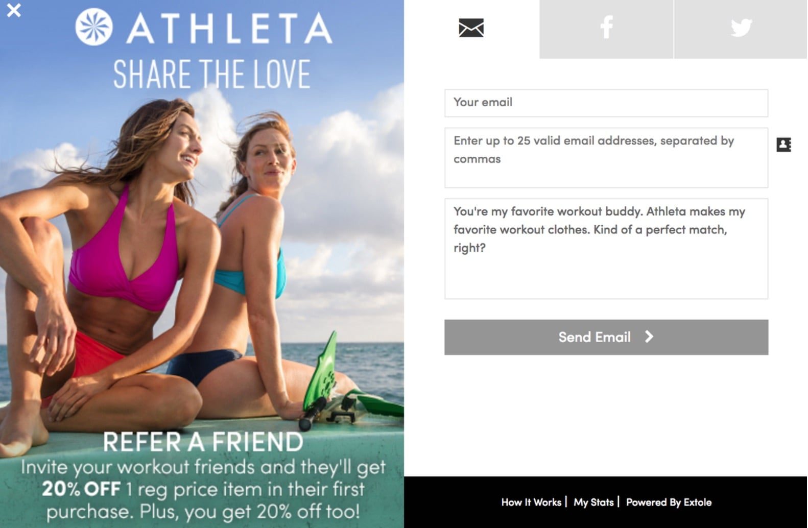 Ecommerce Referral Program Example
