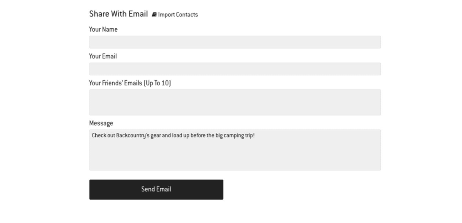 Ecommerce Referral Program Example