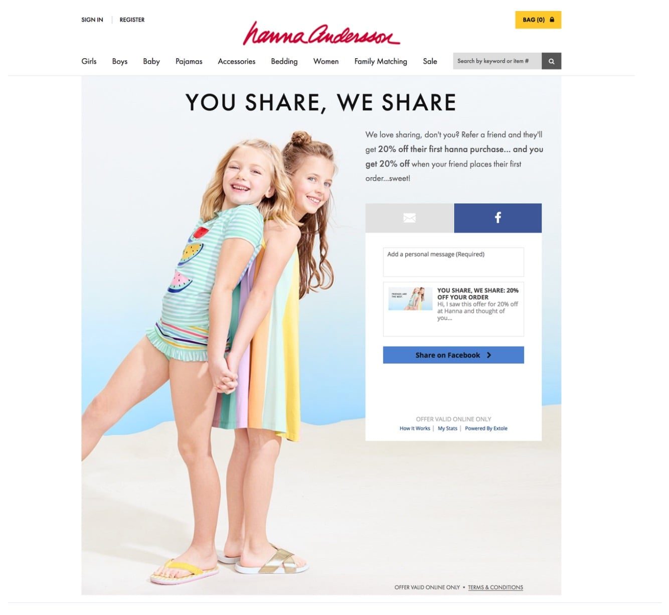 Ecommerce Referral Program Example
