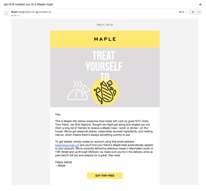 Amount of Information in the Referral Share Message