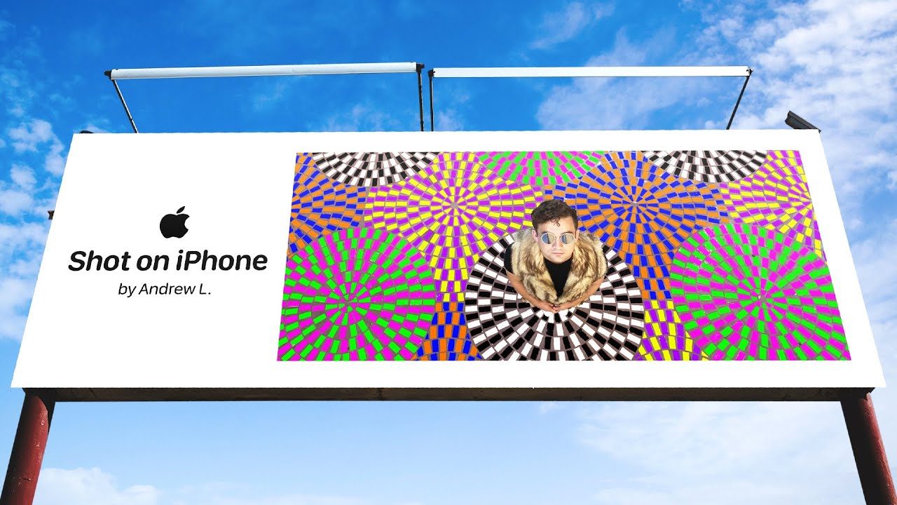 Apple runs a "Shot on iPhone" social marketing campaign