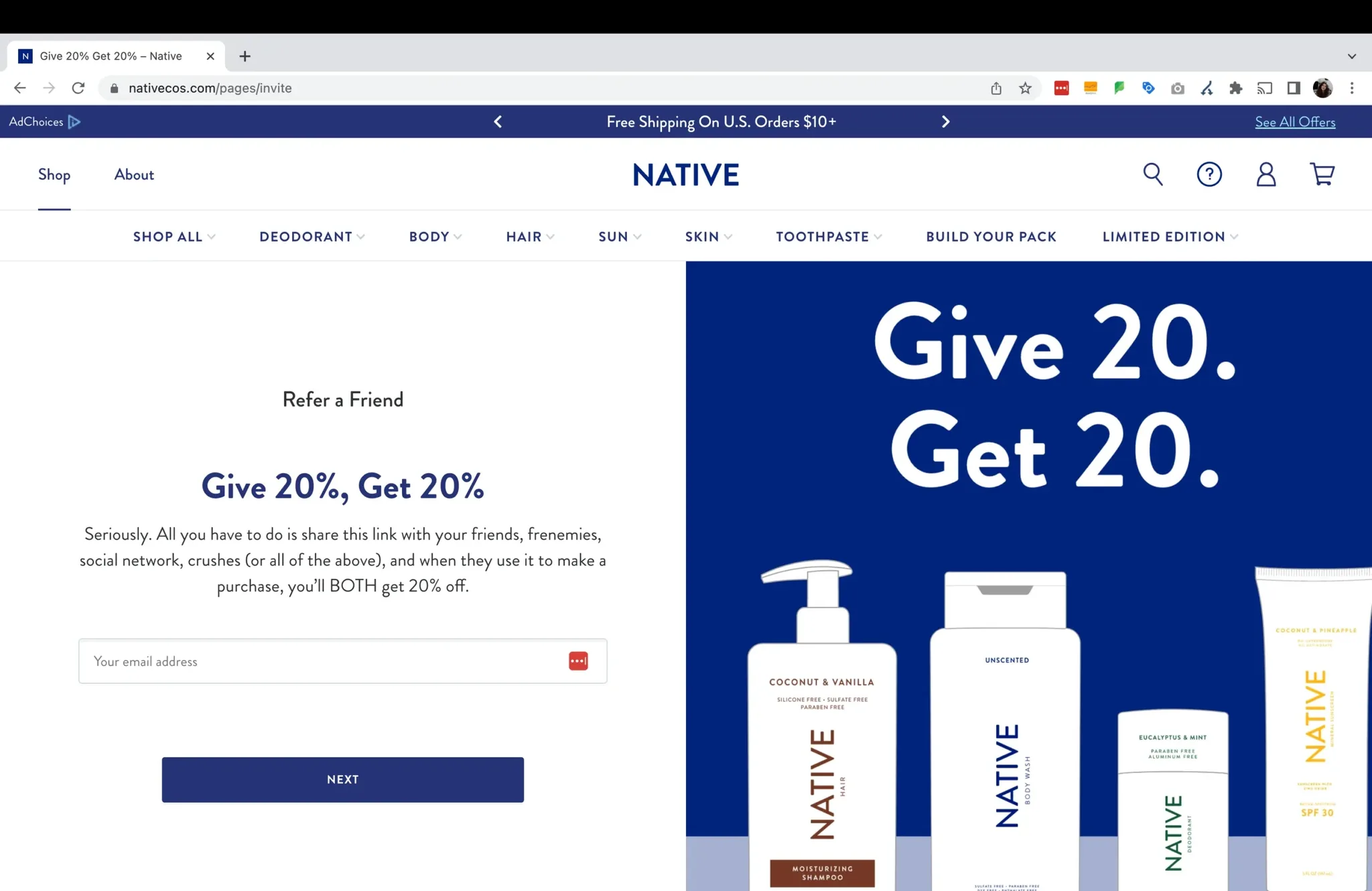 Referral ideas to increase repeat purchases: Give-get referral rewards