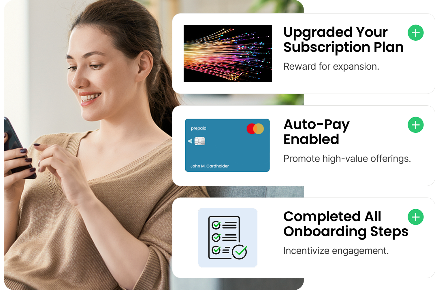 An offer management platform like Extole helps you launch and manage multi-objective telecom offer programs that reward customers for upgrading their plan, referring friends, or completing other key actions.