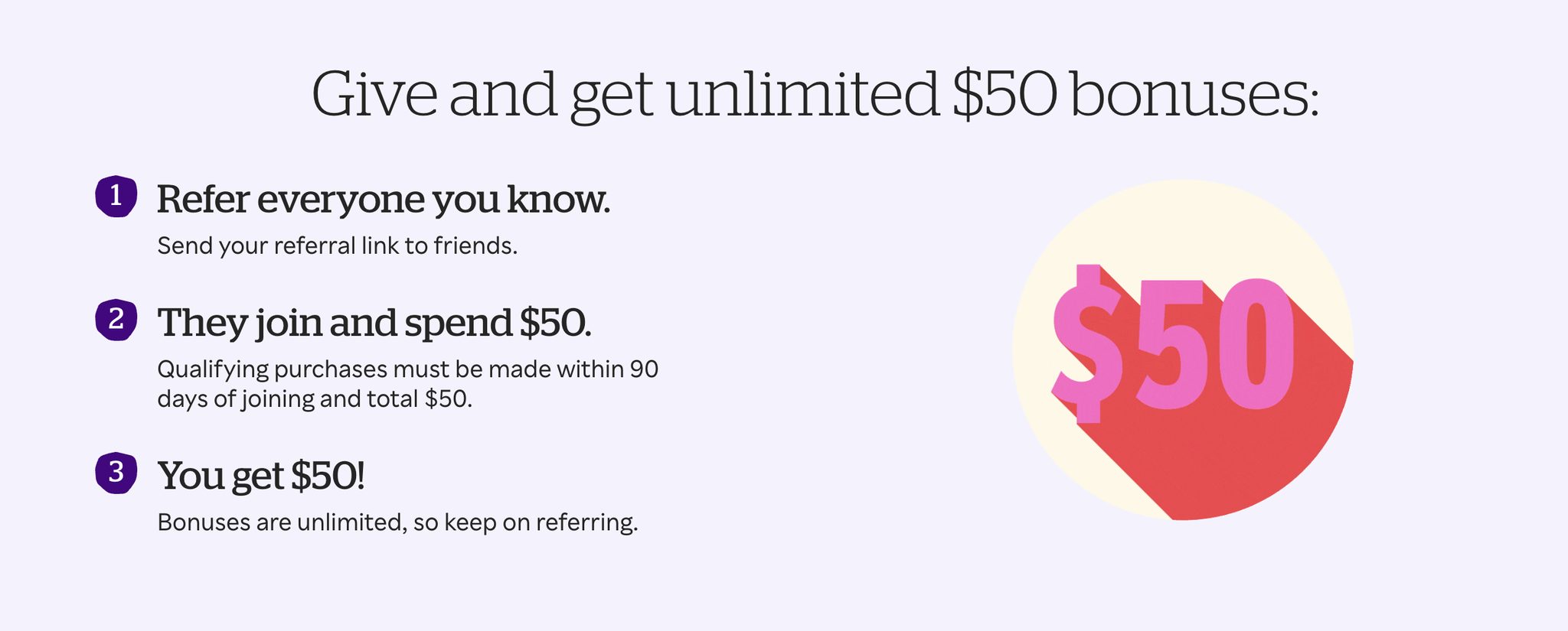 Referral landing page examples: Rakuten referral program.