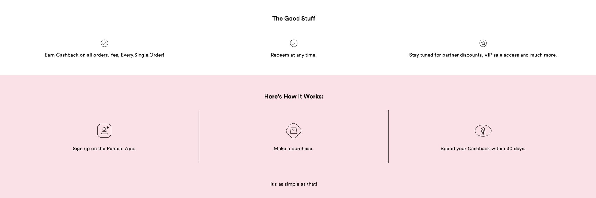 Pomelo ecommerce loyalty programs cashback loyalty program