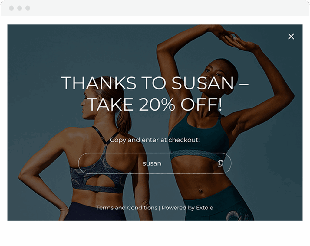 Referral offer delivered by email