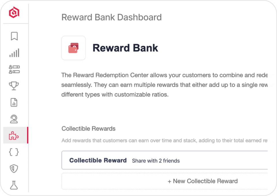 Reward Bank catalog of gift cards and incentives