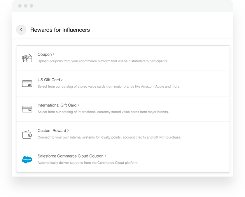 Automated influencer rewards
