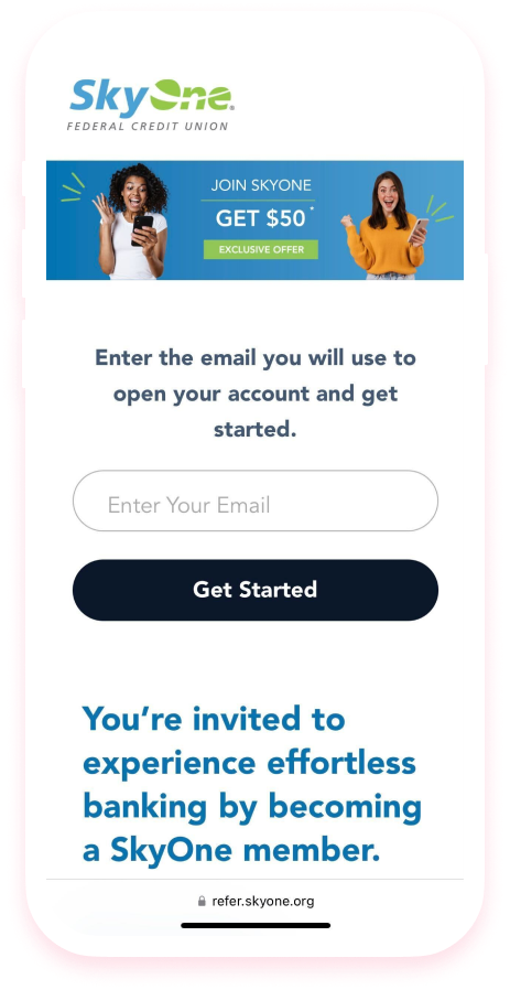 A welcome offer promotion.