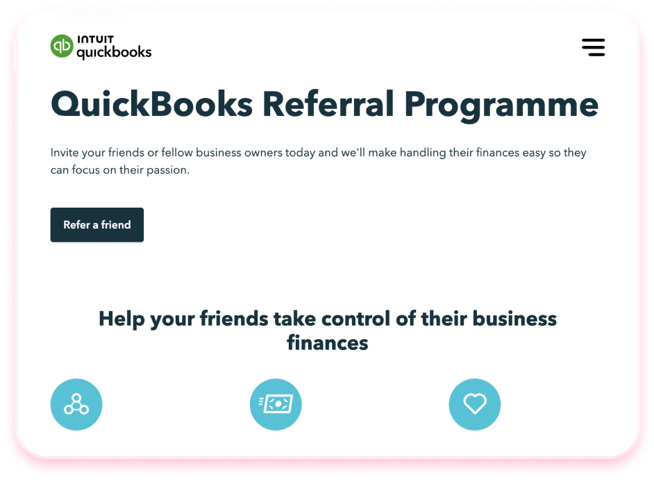 QuickBooks referral program